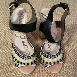 Sam Edelman Yuri Embroidered Heeled Sandals
